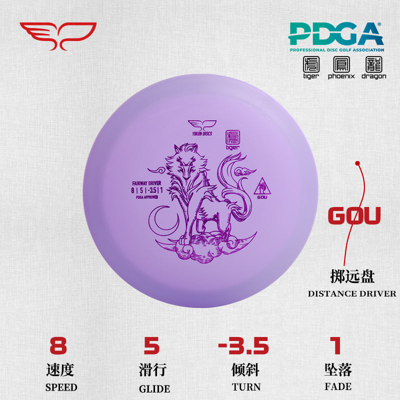 GOU disc golf Driver Tiger Line