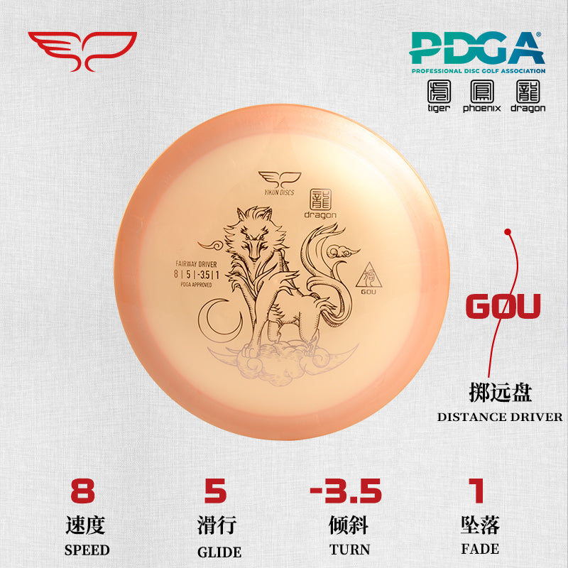 GOU disc golf Driver Dragon Line Yikun