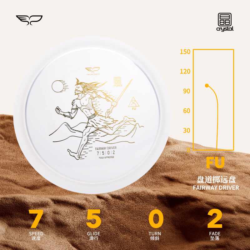FU Disc Golf Fairway Driver Crystal Line|Yikun