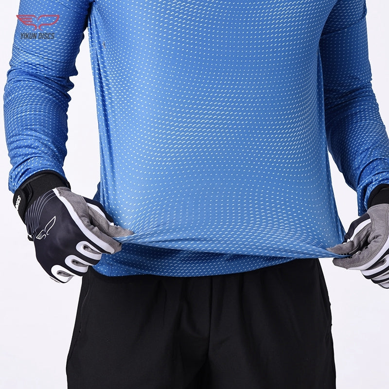Long-Sleeve Hooded Compression Fleece Sportswear Yikun